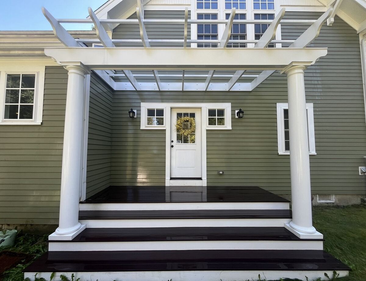 Before and after style exterior cleaning result